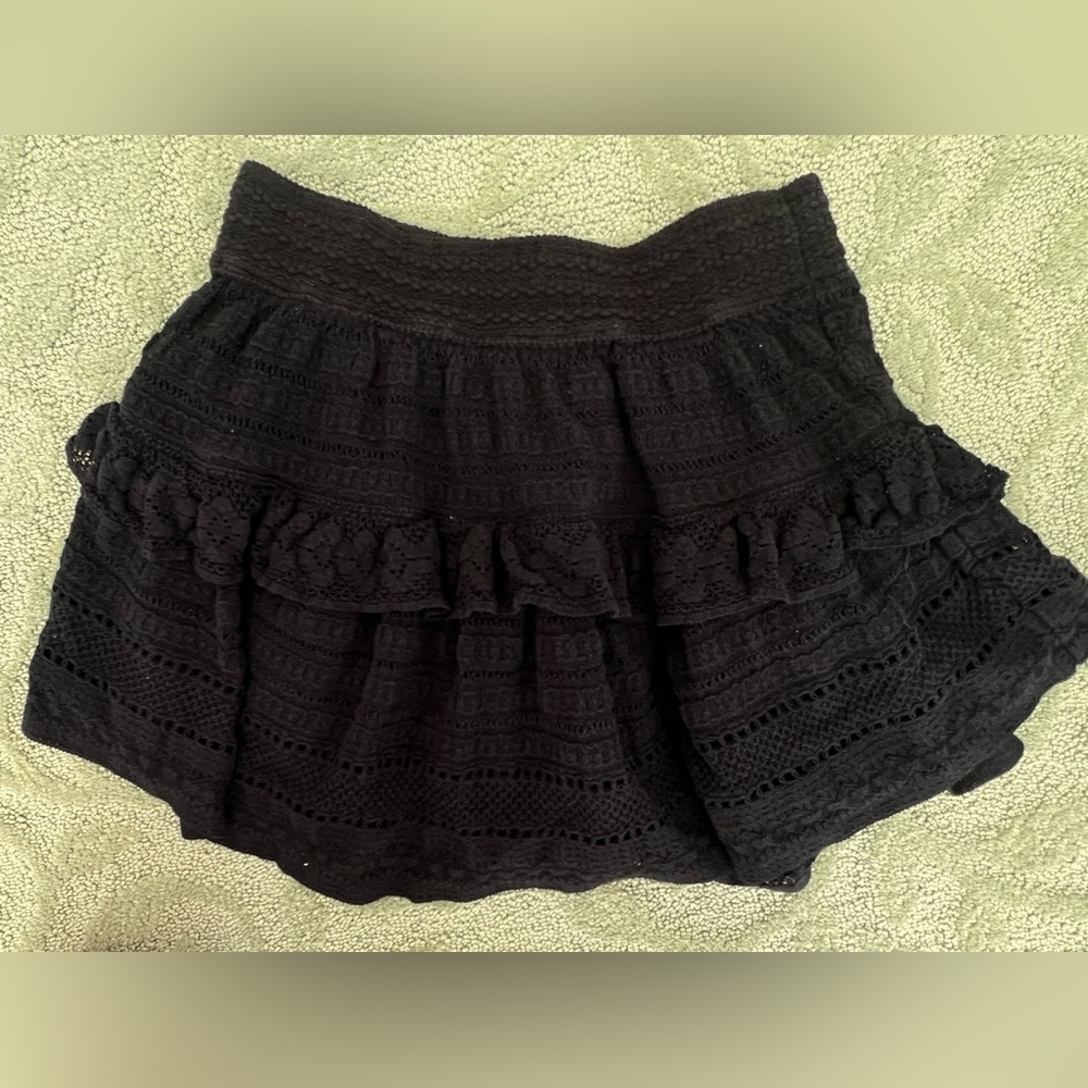 Aerie Rock and Ruffle Mini Skirt